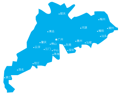 广州市,山市,惠州市,东莞市,深圳市,揭阳市,潮州市,茂名市,梅州市