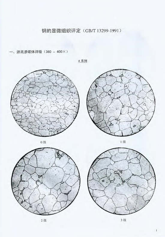 36,重载齿轮渗碳表面碳含量金相判别;35,重载齿轮渗碳金相组织评级